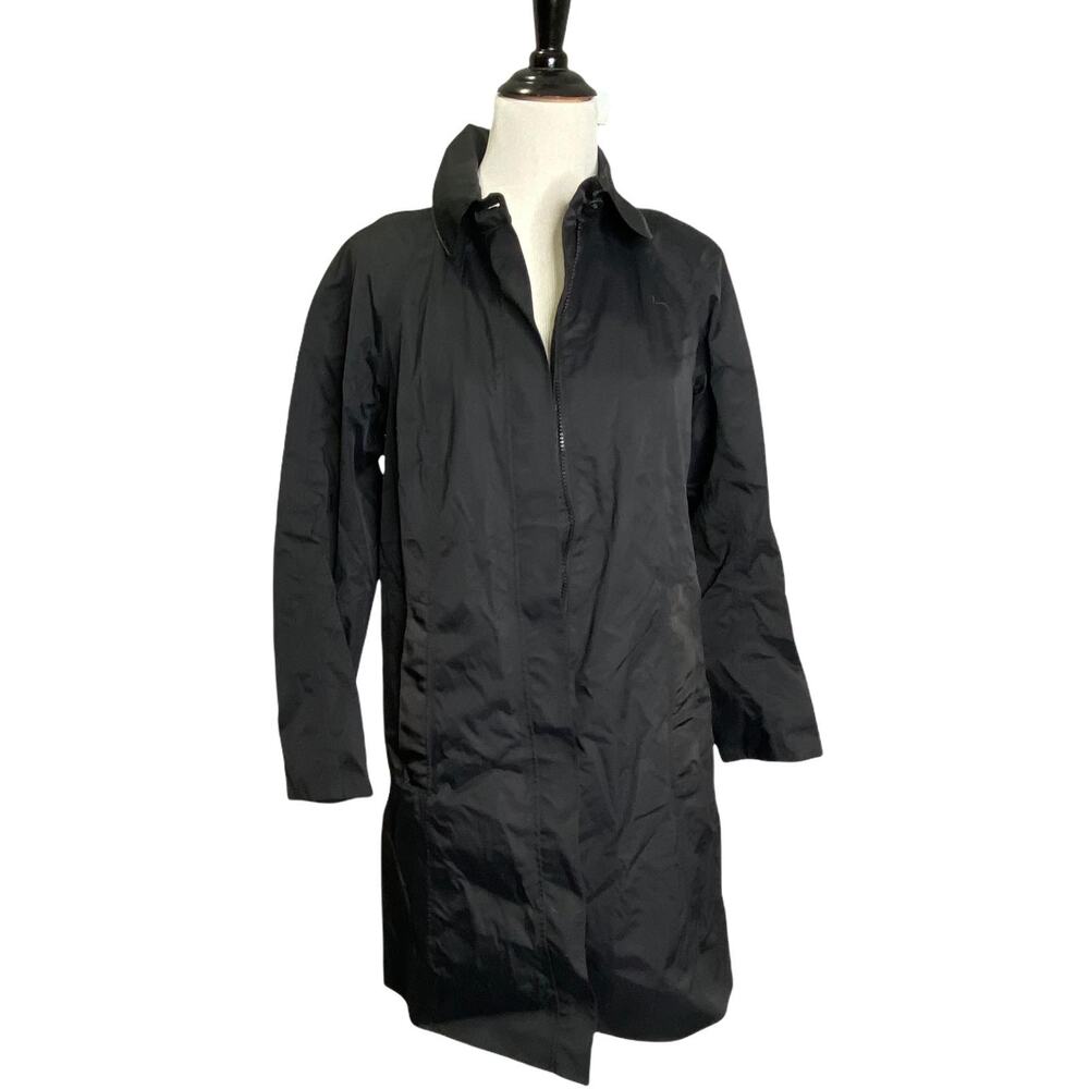 Lululemon Women's Rain Jacket Windbreaker Sz 6 Black‎ Fishtail Full Zip